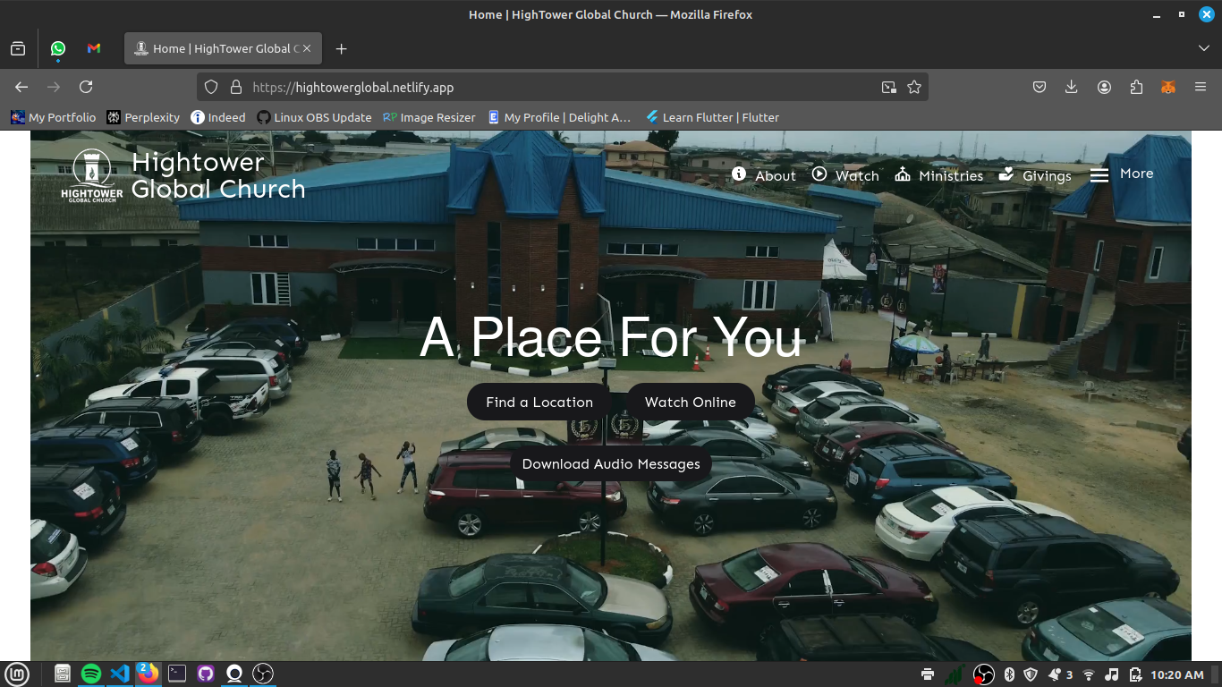 Screenshot of Hightower Global Church