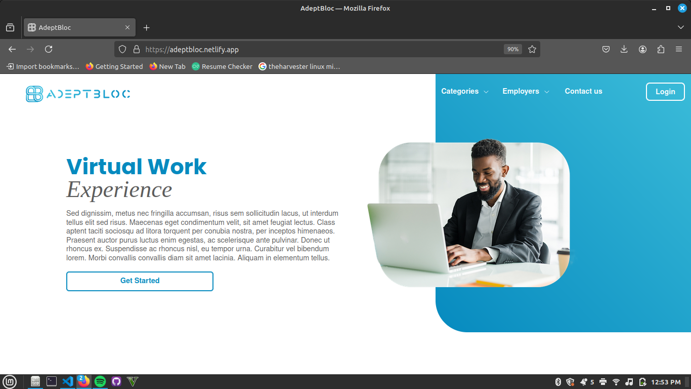 Screenshot of AdeptBloc