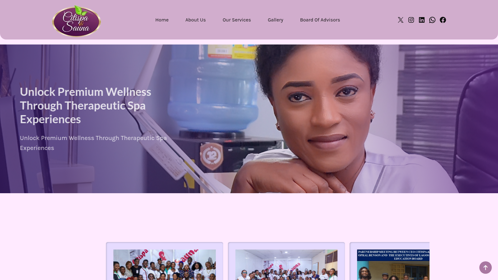 Screenshot of Citi Spa & Sauna