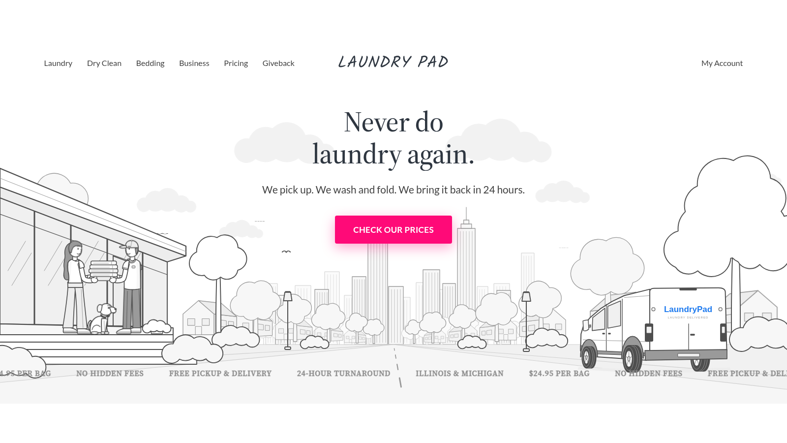Screenshot of LaundryPad