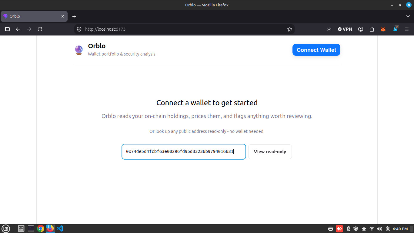 Screenshot of Orblo
