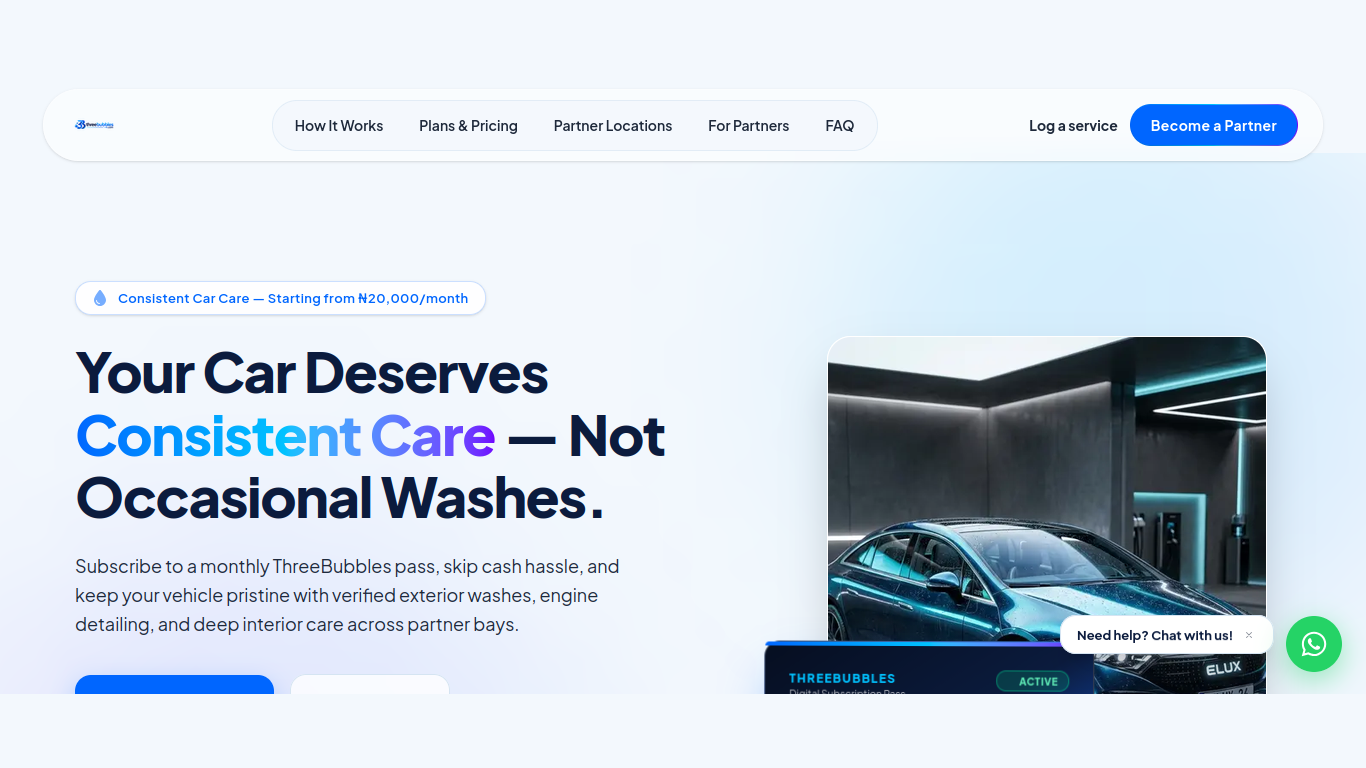 Screenshot of ThreeBubbles